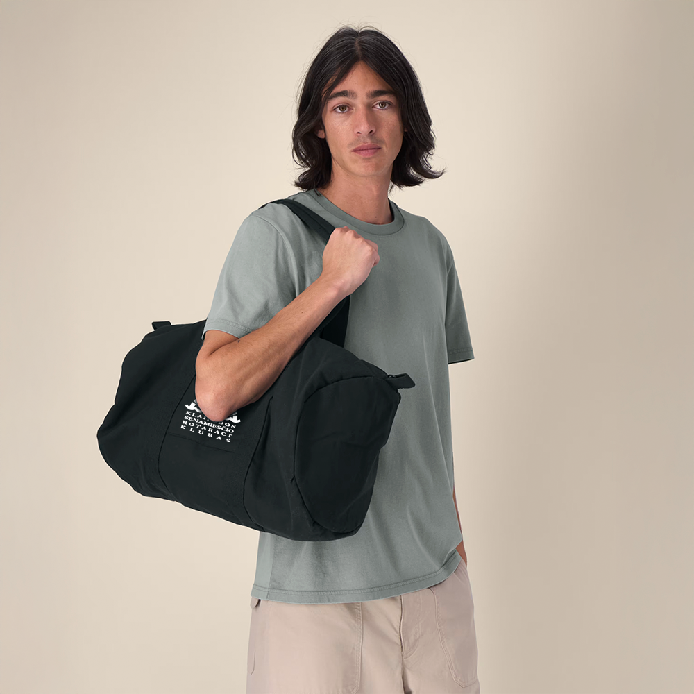 Canvas Duffle Bag "Klaipėdos Senamiesčio Rotaract Klubas" - Image 2