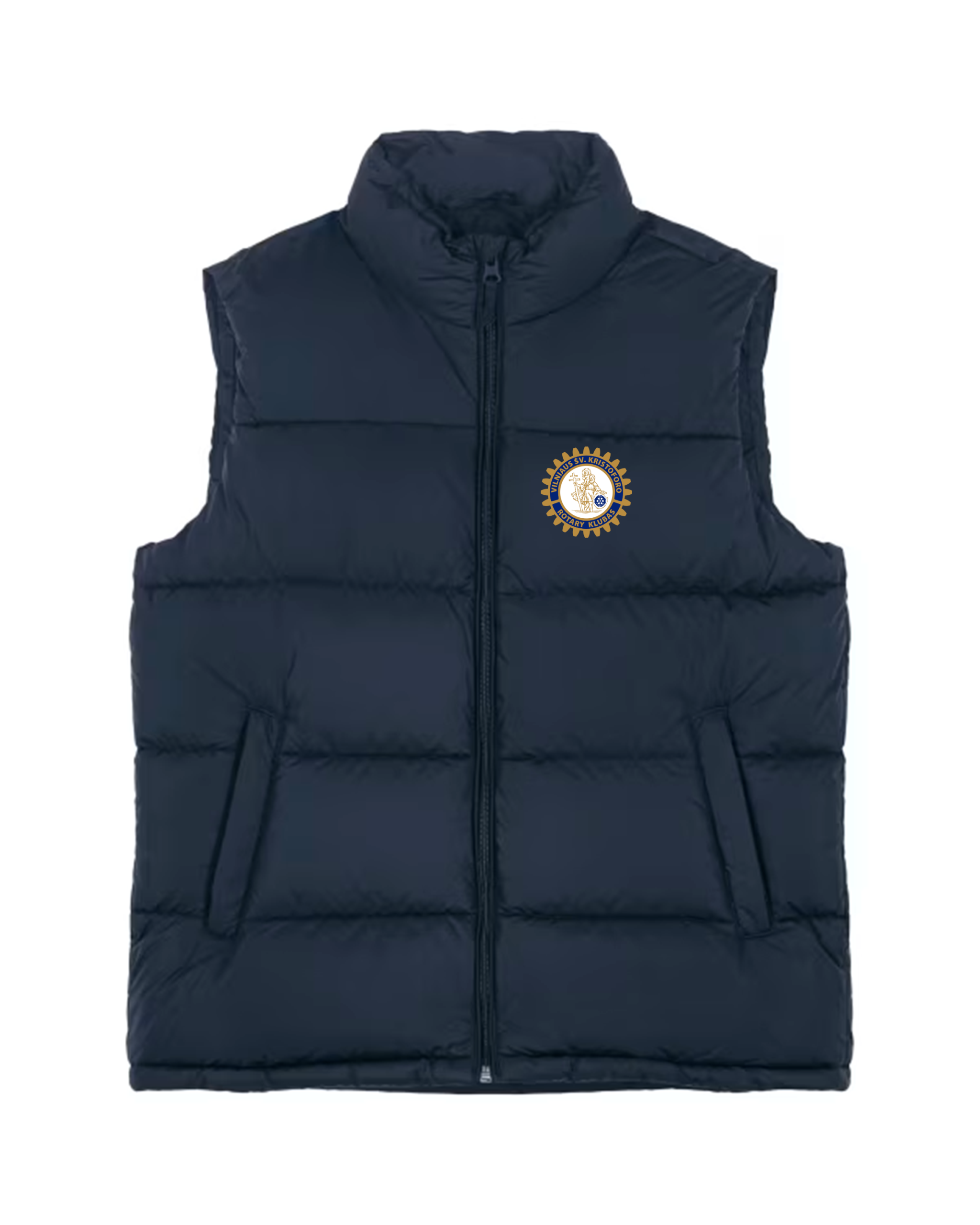 Unisex vest (Puffer gilet) "Vilniaus Šv. Kristoforo Rotary" - Image 3