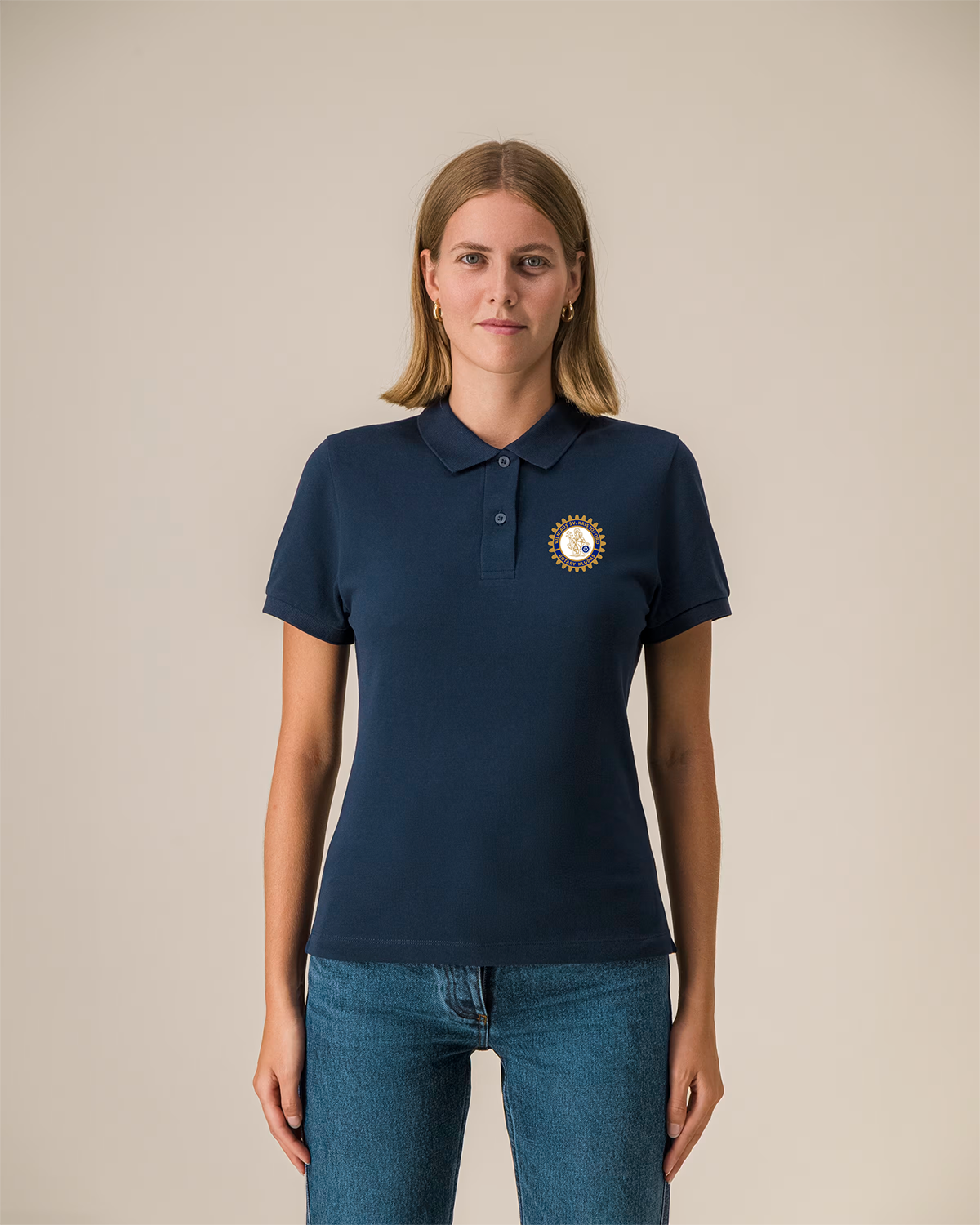UNISEX Fitted Polo T-Shirt (Stanley Coaster 2.0) “Vilniaus Šv. Kristoforo Rotary” - Image 3